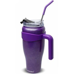 40 oz - Stainless Steel Insulated Hot/Cold Tumbler w/ Removable Handle